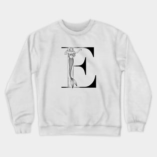 Mermaid Monogram E Crewneck Sweatshirt